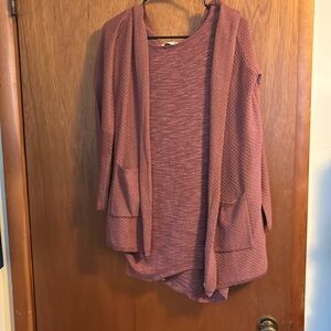 Light purple, two-piece shirt set